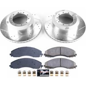 Power Stop - Power Stop Z23 EVOLUTION SPORT UPGRADE KIT: DRILLED/SLOTTED ROTORS - K7424 - Image 2