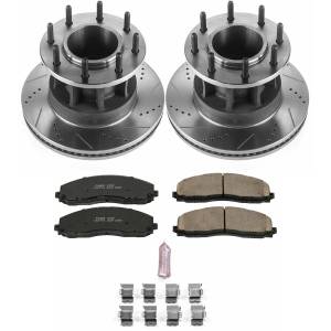 Power Stop - Power Stop Z23 EVOLUTION SPORT UPGRADE KIT: DRILLED/SLOTTED ROTORS - K7669 - Image 2