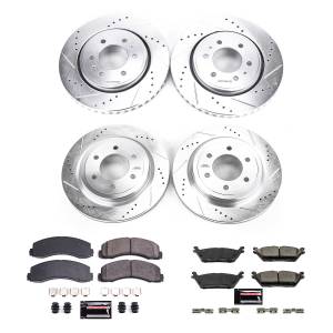 Power Stop - Power Stop Z23 EVOLUTION SPORT UPGRADE KIT: DRILLED/SLOTTED ROTORS - K8026 - Image 2