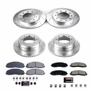 Power Stop - Power Stop Z23 EVOLUTION SPORT UPGRADE KIT: DRILLED/SLOTTED ROTORS - K8027 - Image 2