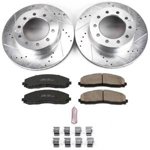 Power Stop - Power Stop Z23 EVOLUTION SPORT UPGRADE KIT: DRILLED/SLOTTED ROTORS - K8029 - Image 2