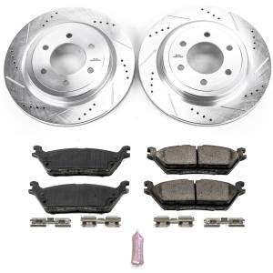 Power Stop - Power Stop Z23 EVOLUTION SPORT UPGRADE KIT: DRILLED/SLOTTED ROTORS - K8030 - Image 2