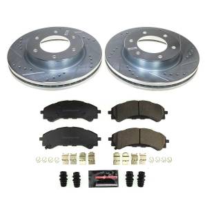 Power Stop - Power Stop Z23 EVOLUTION SPORT UPGRADE KIT: DRILLED/SLOTTED ROTORS - K8413 - Image 2