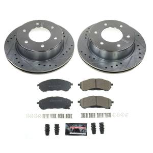 Power Stop - Power Stop Z23 EVOLUTION SPORT UPGRADE KIT: DRILLED/SLOTTED ROTORS - K8430 - Image 2