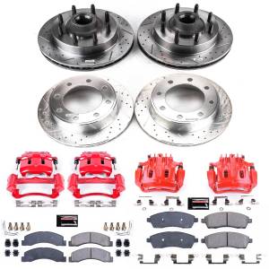 Power Stop - Power Stop Z23 EVOLUTION SPORT UPGRADE KIT: DRILLED/SLOTTED ROTORS,  CARBON-FIBER CERAMIC PADS - KC1393 - Image 2