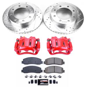 Power Stop - Power Stop Z23 EVOLUTION SPORT UPGRADE KIT: DRILLED/SLOTTED ROTORS,  CARBON-FIBER CERAMIC PADS - KC1781 - Image 2