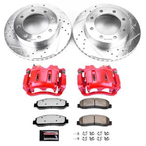 Power Stop - Power Stop Z36 TRUCK/TOW UPGRADE KIT: DRILLED/SLOTTED ROTORS,  CARBON-FIBER CERAMIC PADS - KC1781-36 - Image 2