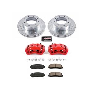 Power Stop - Power Stop Z23 EVOLUTION SPORT UPGRADE KIT: DRILLED/SLOTTED ROTORS,  CARBON-FIBER CERAMIC PADS - KC1781A - Image 2