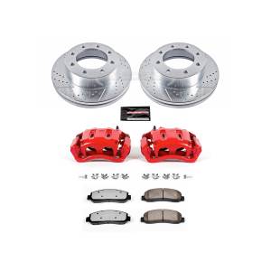 Power Stop - Power Stop Z36 TRUCK/TOW UPGRADE KIT: DRILLED/SLOTTED ROTORS,  CARBON-FIBER CERAMIC PADS - KC1781A-36 - Image 2