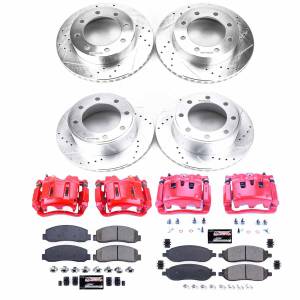 Power Stop - Power Stop Z23 EVOLUTION SPORT UPGRADE KIT: DRILLED/SLOTTED ROTORS,  CARBON-FIBER CERAMIC PADS - KC1782 - Image 2