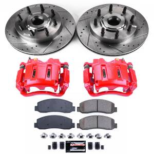 Power Stop - Power Stop Z23 EVOLUTION SPORT UPGRADE KIT: DRILLED/SLOTTED ROTORS,  CARBON-FIBER CERAMIC PADS - KC1796 - Image 2