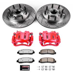 Power Stop - Power Stop Z36 TRUCK/TOW UPGRADE KIT: DRILLED/SLOTTED ROTORS,  CARBON-FIBER CERAMIC PADS - KC1796-36 - Image 2