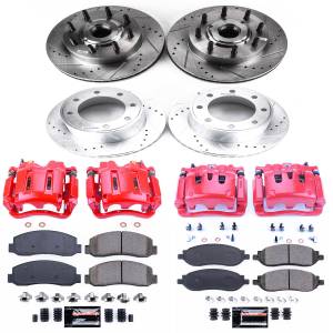 Power Stop - Power Stop Z23 EVOLUTION SPORT UPGRADE KIT: DRILLED/SLOTTED ROTORS,  CARBON-FIBER CERAMIC PADS - KC1797 - Image 2