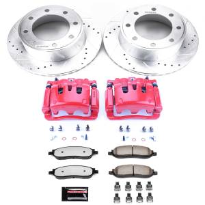 Power Stop - Power Stop Z36 TRUCK/TOW UPGRADE KIT: DRILLED/SLOTTED ROTORS,  CARBON-FIBER CERAMIC PADS - KC1799-36 - Image 2