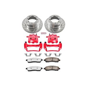 Power Stop - Power Stop Z36 TRUCK/TOW UPGRADE KIT: DRILLED/SLOTTED ROTORS,  CARBON-FIBER CERAMIC PADS - KC1889-36 - Image 2