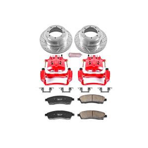 Power Stop - Power Stop Z23 EVOLUTION SPORT UPGRADE KIT: DRILLED/SLOTTED ROTORS,  CARBON-FIBER CERAMIC PADS - KC1889A - Image 2