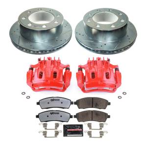 Power Stop - Power Stop Z36 TRUCK/TOW UPGRADE KIT: DRILLED/SLOTTED ROTORS,  CARBON-FIBER CERAMIC PADS - KC1890A-36 - Image 2