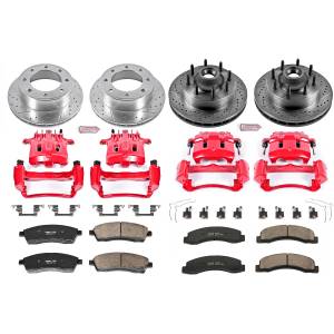 Power Stop - Power Stop Z23 EVOLUTION SPORT UPGRADE KIT: DRILLED/SLOTTED ROTORS,  CARBON-FIBER CERAMIC PADS - KC1892 - Image 2