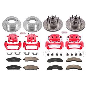 Power Stop - Power Stop Z23 EVOLUTION SPORT UPGRADE KIT: DRILLED/SLOTTED ROTORS,  CARBON-FIBER CERAMIC PADS - KC1894 - Image 2