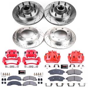 Power Stop - Power Stop Z23 EVOLUTION SPORT UPGRADE KIT: DRILLED/SLOTTED ROTORS,  CARBON-FIBER CERAMIC PADS - KC1894A - Image 2