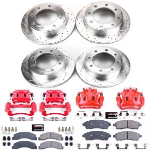 Power Stop - Power Stop Z23 EVOLUTION SPORT UPGRADE KIT: DRILLED/SLOTTED ROTORS,  CARBON-FIBER CERAMIC PADS - KC1906A - Image 2