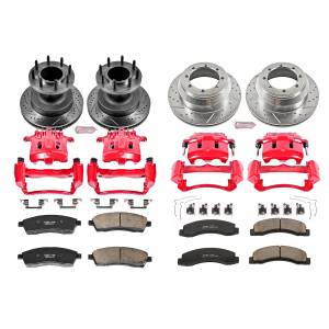 Power Stop - Power Stop Z23 EVOLUTION SPORT UPGRADE KIT: DRILLED/SLOTTED ROTORS,  CARBON-FIBER CERAMIC PADS - KC2868 - Image 2