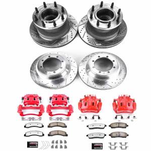 Power Stop - Power Stop Z36 TRUCK/TOW UPGRADE KIT: DRILLED/SLOTTED ROTORS,  CARBON-FIBER CERAMIC PADS - KC2868A-36 - Image 2