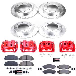 Power Stop - Power Stop Z23 EVOLUTION SPORT UPGRADE KIT: DRILLED/SLOTTED ROTORS,  CARBON-FIBER CERAMIC PADS - KC2895 - Image 2