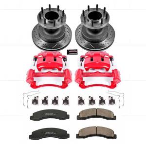 Power Stop - Power Stop Z23 EVOLUTION SPORT UPGRADE KIT: DRILLED/SLOTTED ROTORS,  CARBON-FIBER CERAMIC PADS - KC2907 - Image 2