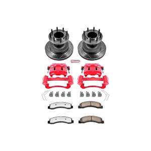 Power Stop - Power Stop Z36 TRUCK/TOW UPGRADE KIT: DRILLED/SLOTTED ROTORS,  CARBON-FIBER CERAMIC PADS - KC2907-36 - Image 2