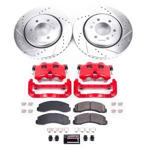 Power Stop - Power Stop Z23 EVOLUTION SPORT UPGRADE KIT: DRILLED/SLOTTED ROTORS,  CARBON-FIBER CERAMIC PADS - KC3167A - Image 2