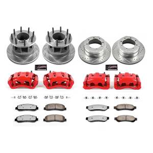 Power Stop - Power Stop Z36 TRUCK/TOW UPGRADE KIT: DRILLED/SLOTTED ROTORS,  CARBON-FIBER CERAMIC PADS - KC4032-36 - Image 2