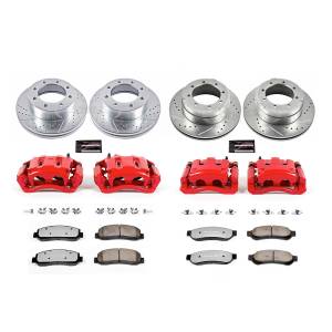 Power Stop - Power Stop Z36 TRUCK/TOW UPGRADE KIT: DRILLED/SLOTTED ROTORS,  CARBON-FIBER CERAMIC PADS - KC4033-36 - Image 2