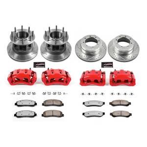 Power Stop - Power Stop Z36 TRUCK/TOW UPGRADE KIT: DRILLED/SLOTTED ROTORS,  CARBON-FIBER CERAMIC PADS - KC4034-36 - Image 2