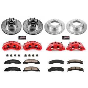 Power Stop - Power Stop Z23 EVOLUTION SPORT UPGRADE KIT: DRILLED/SLOTTED ROTORS,  CARBON-FIBER CERAMIC PADS - KC4131 - Image 2