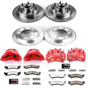 Power Stop - Power Stop Z36 TRUCK/TOW UPGRADE KIT: DRILLED/SLOTTED ROTORS,  CARBON-FIBER CERAMIC PADS - KC4434A-36 - Image 2