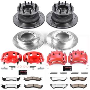Power Stop - Power Stop Z36 TRUCK/TOW UPGRADE KIT: DRILLED/SLOTTED ROTORS,  CARBON-FIBER CERAMIC PADS - KC4435-36 - Image 2