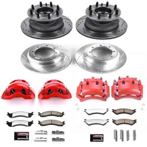 Power Stop - Power Stop Z36 TRUCK/TOW UPGRADE KIT: DRILLED/SLOTTED ROTORS,  CARBON-FIBER CERAMIC PADS - KC4435A-36 - Image 2