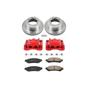 Power Stop - Power Stop Z23 EVOLUTION SPORT UPGRADE KIT: DRILLED/SLOTTED ROTORS,  CARBON-FIBER CERAMIC PADS - KC4593 - Image 2