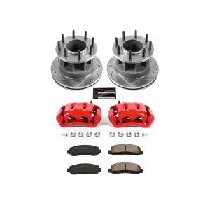 Power Stop - Power Stop Z23 EVOLUTION SPORT UPGRADE KIT: DRILLED/SLOTTED ROTORS,  CARBON-FIBER CERAMIC PADS - KC4595 - Image 2