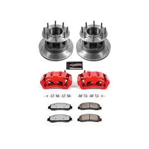 Power Stop - Power Stop Z36 TRUCK/TOW UPGRADE KIT: DRILLED/SLOTTED ROTORS,  CARBON-FIBER CERAMIC PADS - KC4597-36 - Image 2