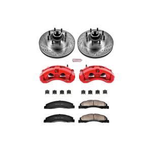 Power Stop - Power Stop Z23 EVOLUTION SPORT UPGRADE KIT: DRILLED/SLOTTED ROTORS,  CARBON-FIBER CERAMIC PADS - KC4716 - Image 2