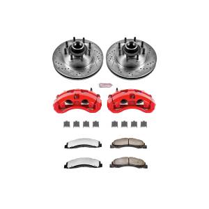 Power Stop - Power Stop Z36 TRUCK/TOW UPGRADE KIT: DRILLED/SLOTTED ROTORS,  CARBON-FIBER CERAMIC PADS - KC4716-36 - Image 2