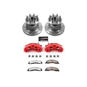 Power Stop - Power Stop Z36 TRUCK/TOW UPGRADE KIT: DRILLED/SLOTTED ROTORS,  CARBON-FIBER CERAMIC PADS - KC4717-36 - Image 2