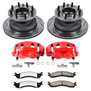 Power Stop - Power Stop Z36 TRUCK/TOW UPGRADE KIT: DRILLED/SLOTTED ROTORS,  CARBON-FIBER CERAMIC PADS - KC5084-36 - Image 2
