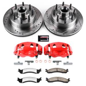 Power Stop - Power Stop Z36 TRUCK/TOW UPGRADE KIT: DRILLED/SLOTTED ROTORS,  CARBON-FIBER CERAMIC PADS - KC5088-36 - Image 2