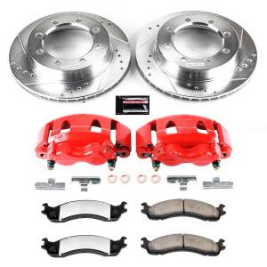 Power Stop - Power Stop Z36 TRUCK/TOW UPGRADE KIT: DRILLED/SLOTTED ROTORS,  CARBON-FIBER CERAMIC PADS - KC5089-36 - Image 2