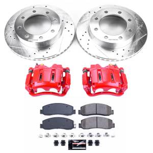 Power Stop - Power Stop Z23 EVOLUTION SPORT UPGRADE KIT: DRILLED/SLOTTED ROTORS,  CARBON-FIBER CERAMIC PADS - KC5412 - Image 2