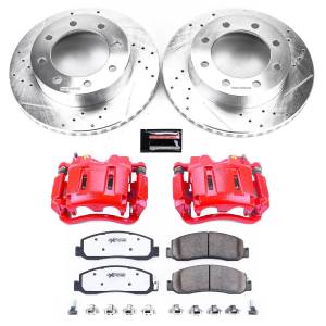 Power Stop - Power Stop Z36 TRUCK/TOW UPGRADE KIT: DRILLED/SLOTTED ROTORS,  CARBON-FIBER CERAMIC PADS - KC5412-36 - Image 2