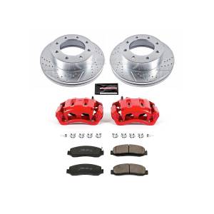 Power Stop - Power Stop Z23 EVOLUTION SPORT UPGRADE KIT: DRILLED/SLOTTED ROTORS,  CARBON-FIBER CERAMIC PADS - KC5412A - Image 2